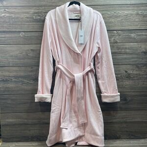 Ugg Women's Duffield Robe Shawl Collar Ashen Rose Heather Plush Size XL NWT $138